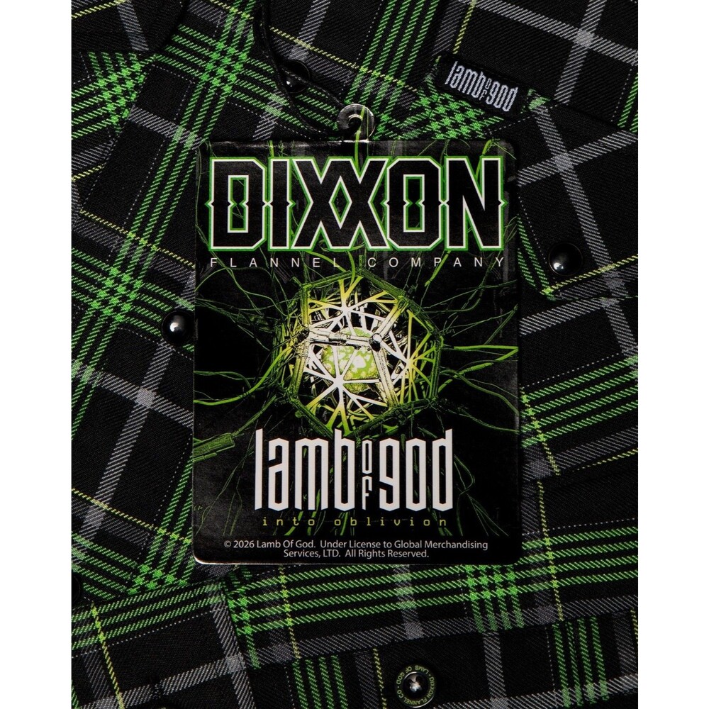 DIXXON Flannel Lamb of God Into Oblivion Sz XL Brand New Sealed Package